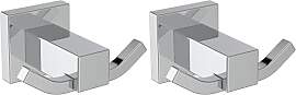Ideal Standard E2193AA IOM Cube Handtuchhaken