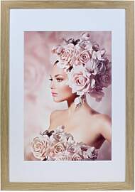 IDEAL TREND Bilderrahmen Holz Rahmen Plexi Acryl