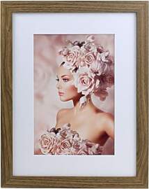 IDEAL TREND Bilderrahmen Holz Rahmen Plexi Acryl