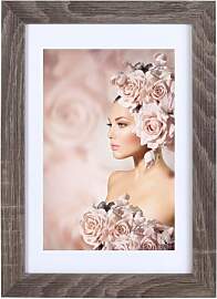 IDEAL TREND Bilderrahmen Holz Rahmen Plexi Acryl