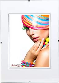 IDEAL TREND Rahmenlos Bildhalter Klarglas