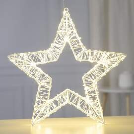 Ideen mit Herz LED-Metall-Stern | weiß |