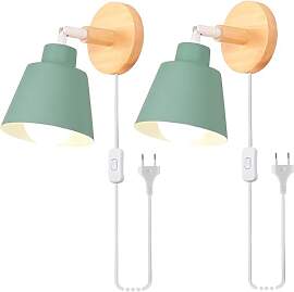 iDEGU 2 Stück Wandleuchten Innen Retro Wandlampe