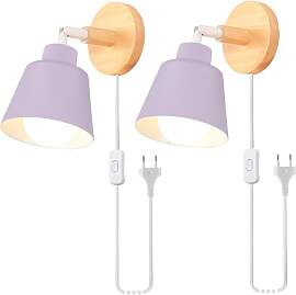 iDEGU 2 Stück Wandleuchten Innen Retro Wandlampe