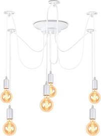 iDEGU Moderne und Retro-Hängelampe, 6 Arme Spider 