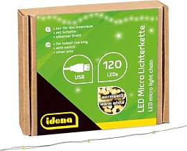 Idena 31483 - LED Micro Lichterkette mit 120 LEDs