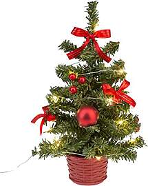 Idena 31486 - Deko-Weihnachtsbaum mit 20 LED in
