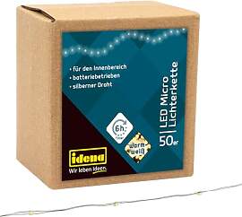 Idena 31825 - LED Micro Lichterkette mit 50 LEDs
