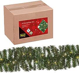 Idena 31854 - LED Tannengirlande mit 160 LEDs in