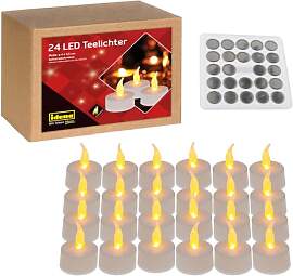 Idena 50023 - LED Teelichter, 24 Stück in