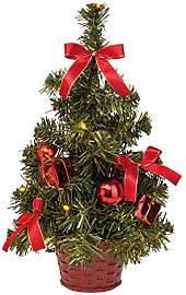 Idena 8582154 - Deko-Weihnachtsbaum mit 20 LED in