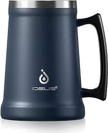 Ideus® Isoliert Bierkrug mit Griff 710ml,