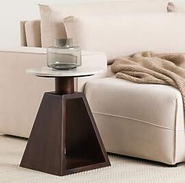 IDIMEX Beistelltisch Mysore mit Tischplatte aus