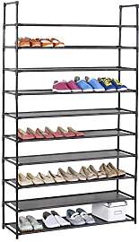 IDIMEX Schuhregal Stoffregal Kellerregal Ilona, 10 