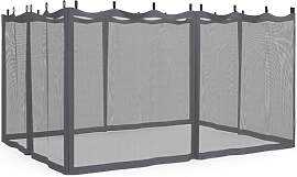 IDMarket - 4er-Set Moskitonetze für Pergola 3x4