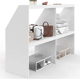 IDMarket - Regal unter Schräge 4 Fächer TOMI 160 