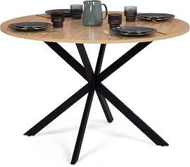 IDMarket - Runder Esstisch ALIX 6 Personen