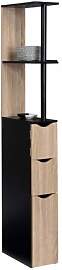 IDMarket - WC-Möbel Regal Holz Willy 3 Türen