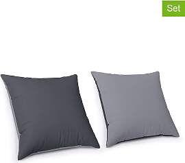 IDOMYA Essentials - 2er-Set: Kissen in Grau