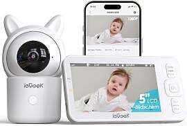 ieGeek Babyphone mit Kamera 1080P, App und 5 Zoll