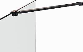 i-flair schwarze Eck-Haltestange für 6/8/10 mm