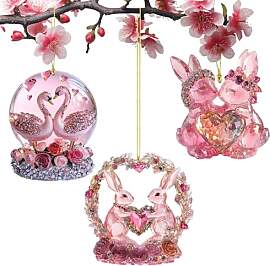 IHLOOTD Osteranhänger Hase Ostern Deko,3 Stück