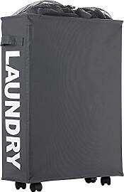 IHOMAGIC Wäschekorb mit Rädern Faltbarer dünner 