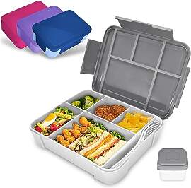 IJIAMY Brotdose Kinder mit Fächern, Bento Box