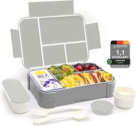 IJIAMY Brotdose Kinder mit Fächern, Bento Box