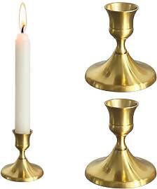 ikBrtaiay 2 Stück Kerzenständer Gold, Goldene