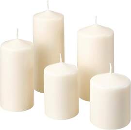 IKEA 803.779.37 Fenomen Blockkerze, geruchlos,