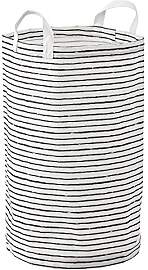 Ikea KLUNKA Wäschesack, 60 l, weiß/schwarz