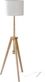 IKEA Stehlampe LAUTERS Holz, Esche/weiß, LED,