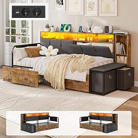 IKIFLY Multifunktionales Jugendbett 90x200 mit