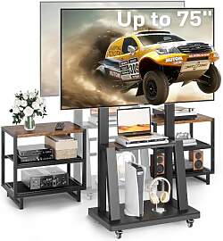 ikkle TV Ständer Rollbar für 32-75 Zoll