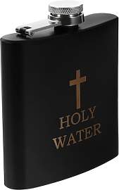 IMIKEYA Flachmann Edelstahl, Holy Water Flachmann