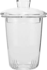 IMIKEYA Universelles Tee-Ei Glas mit Deckel Ersatz 