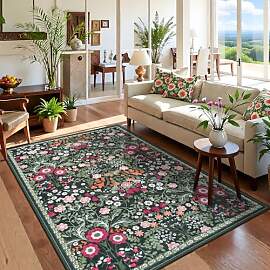 IMIYOKU Teppich Wohnzimmer 120×170cm Waschbarer