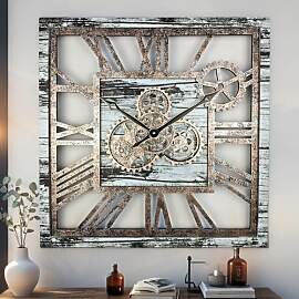 ImprovingLife The Gears Clock Wanduhr, 61 cm,