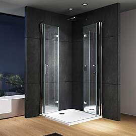 IMPTS Duschkabine Eckeinstieg 70x90 cm 180º