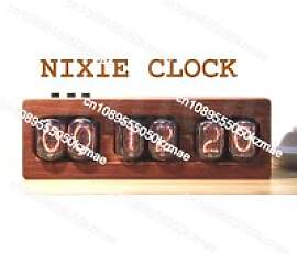 IN12 Glow Tube Clock |   Retro-Palisanderschale,