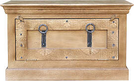 Indische Möbel Schuhschrank 85x50x45cm Massiv