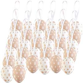 infactory Ostern Deko: 32er-Set Deko-Ostereier zum 