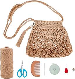 INFUNLY DIY Makramee Tasche Kit für Erwachsene