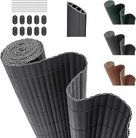 INMOZATA PVC Sichtschutzmatte 150cm Hoch x 500cm