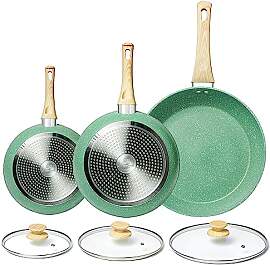 Innerwell Pfannenset mit Deckel 3-teilig,