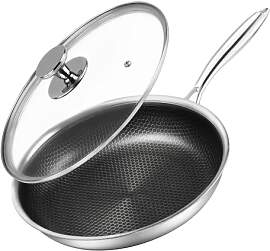 Innerwell Profi Antihaft Pfanne Edelstahl 24 cm,