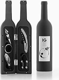 InnovaGoods® Weinflaschen-Set im Eleganten