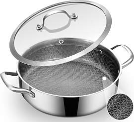 Inqibee Schmorpfanne 28 cm mit Hohem Rand und