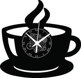 Instant Karma Clocks | Kaffeetasse ➤ Wanduhr aus 